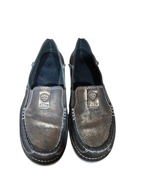 Ariat Leather Slip On Shoes Women’s 8B Brown Casual Comfort Loafers